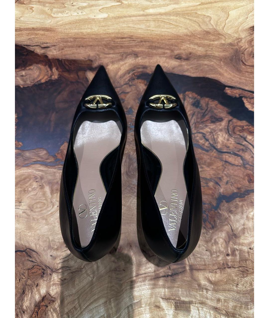 VALENTINO Черные кожаные туфли, фото 3