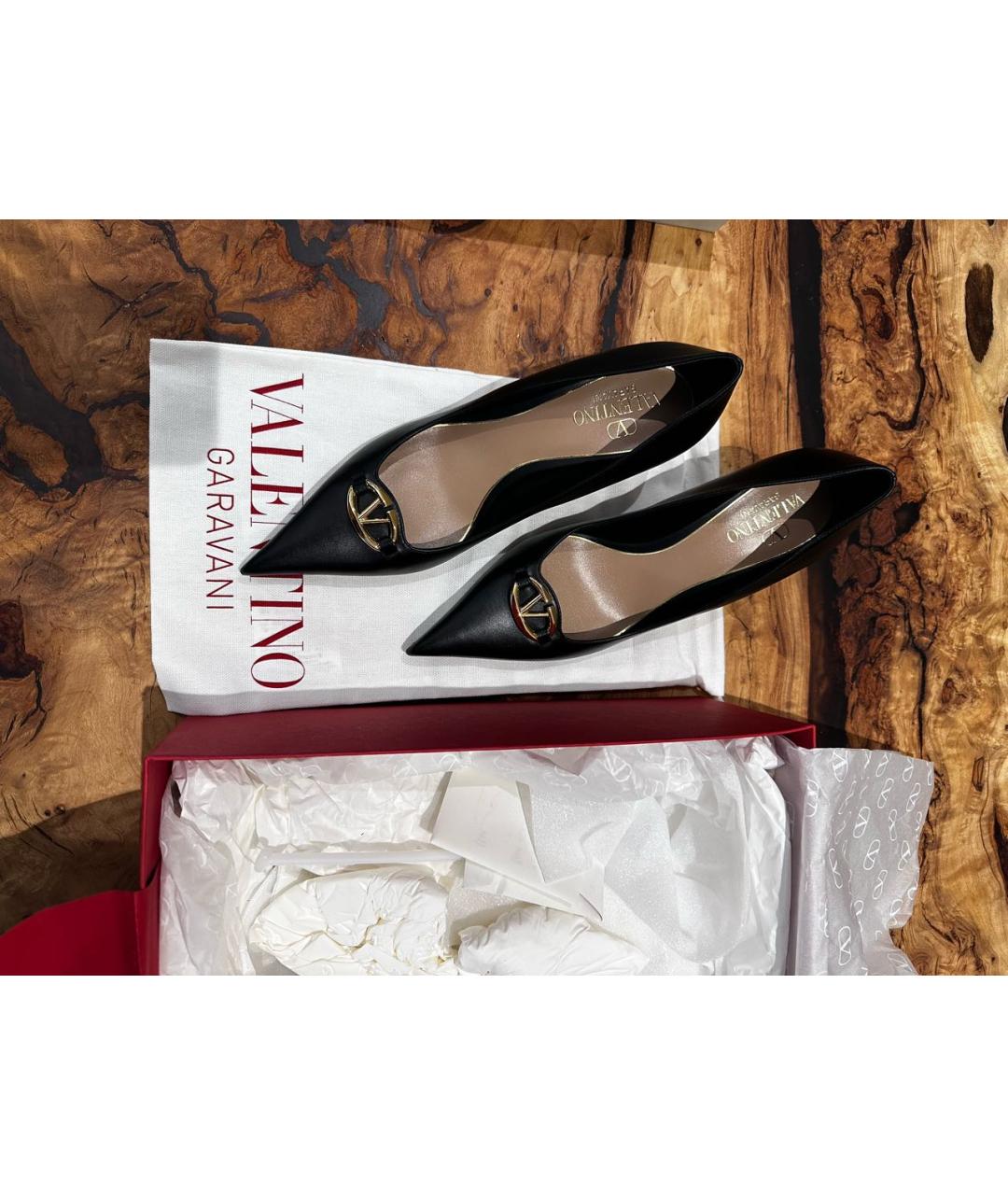 VALENTINO Черные кожаные туфли, фото 2