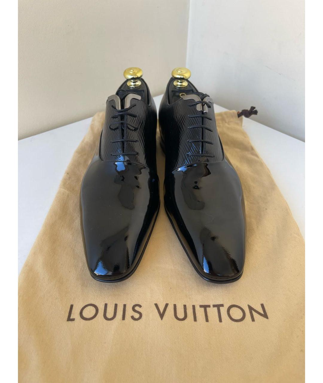 LOUIS VUITTON Черные туфли из лакированной кожи, фото 2