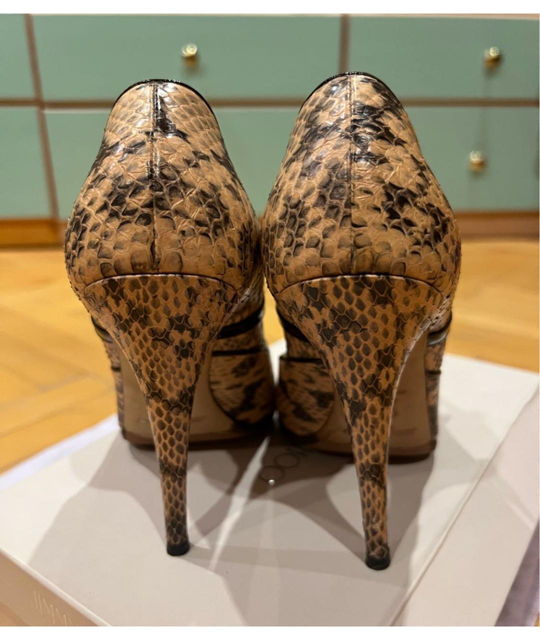 JIMMY CHOO Коричневые кожаные туфли, фото 4