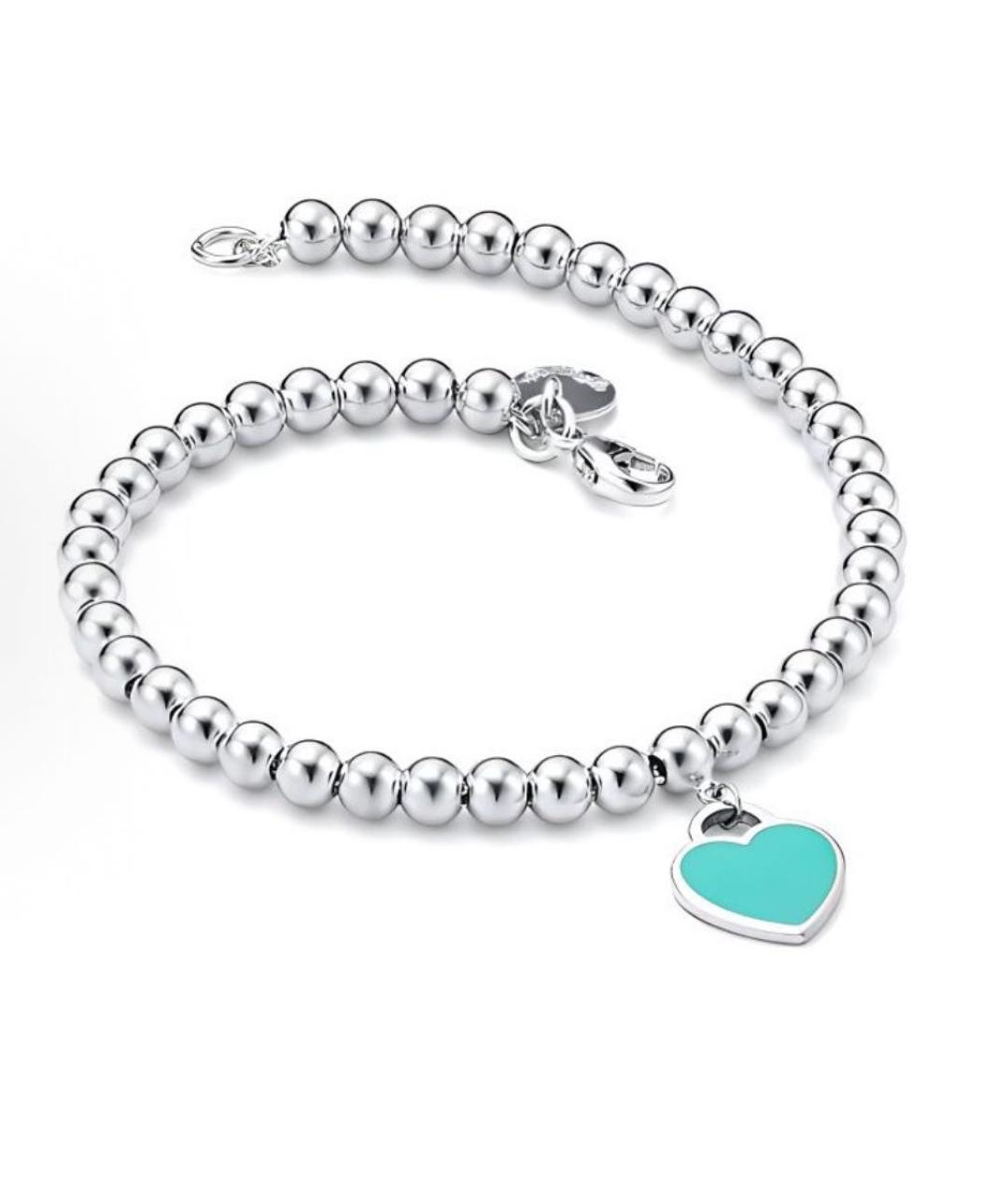 TIFFANY&CO Бирюзовый серебряный браслет, фото 2