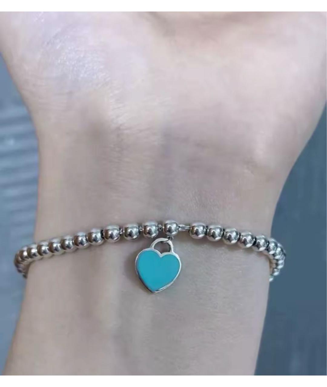 TIFFANY&CO Бирюзовый серебряный браслет, фото 5