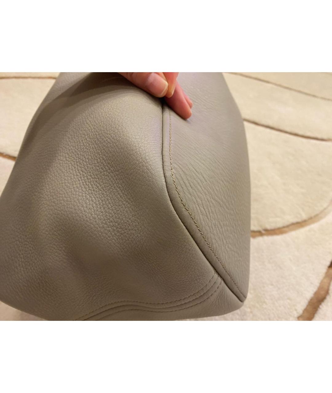 PRADA Бежевая кожаная сумка тоут, фото 6