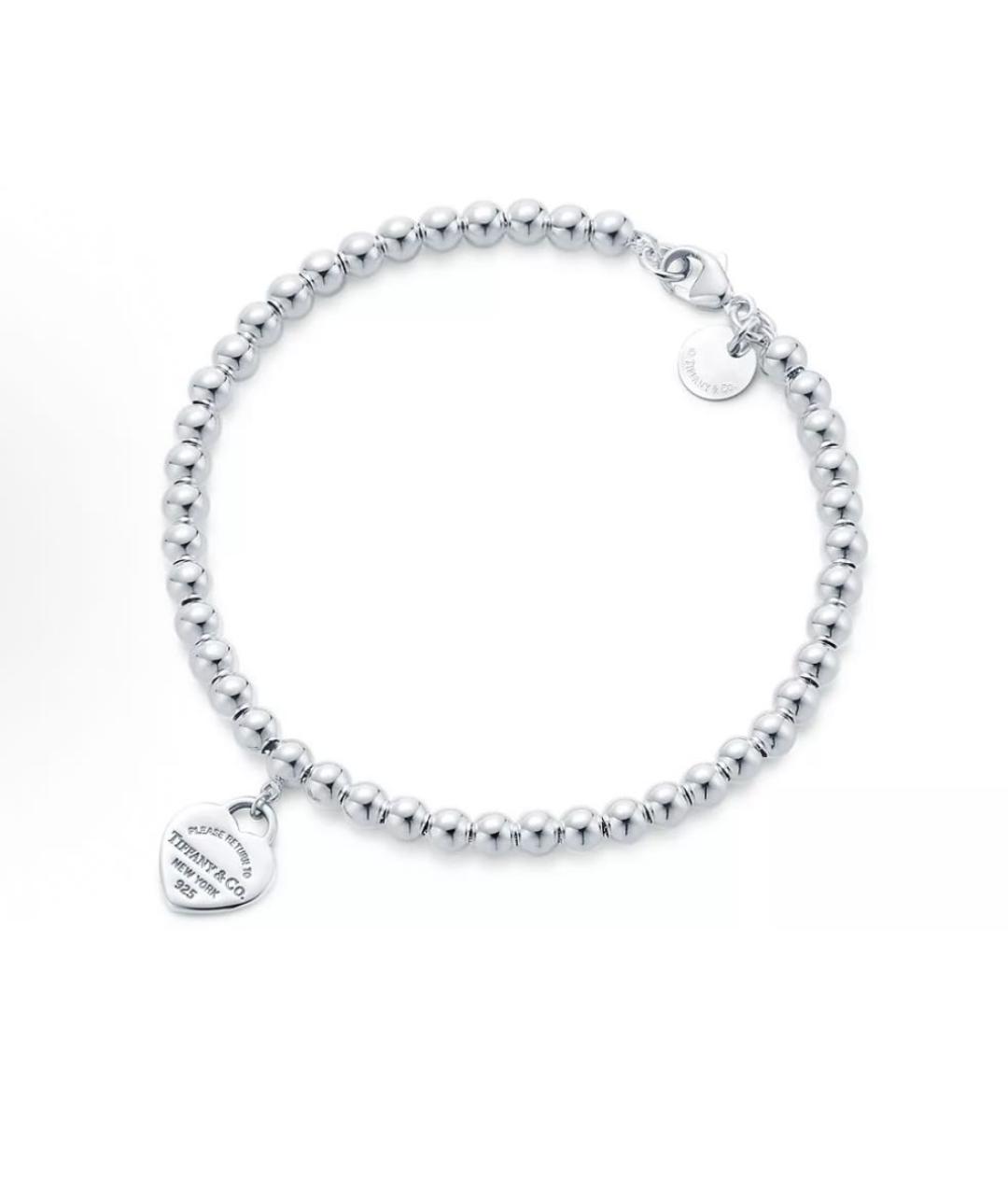 TIFFANY&CO Розовый серебряный браслет, фото 3