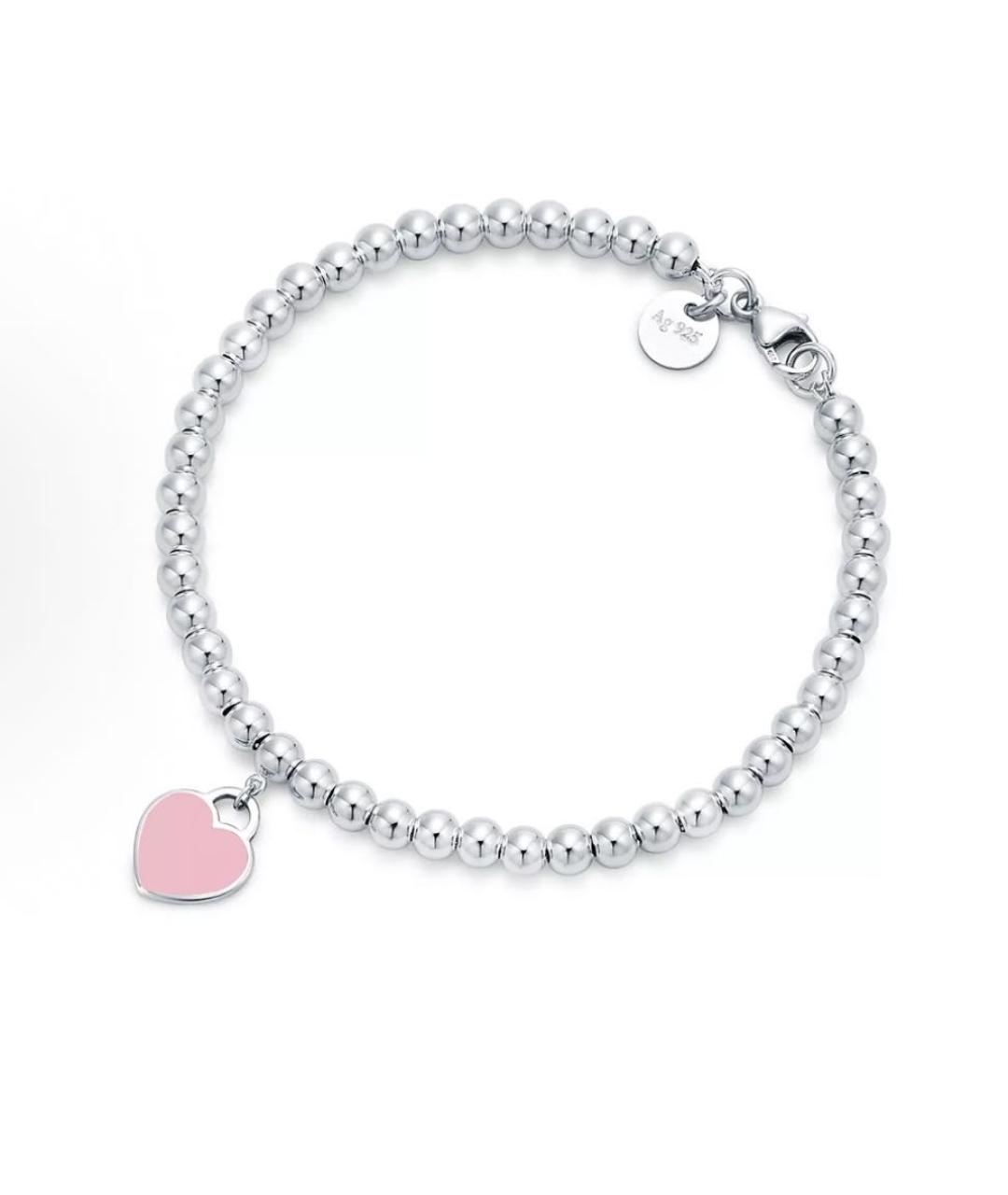 TIFFANY&CO Розовый серебряный браслет, фото 1