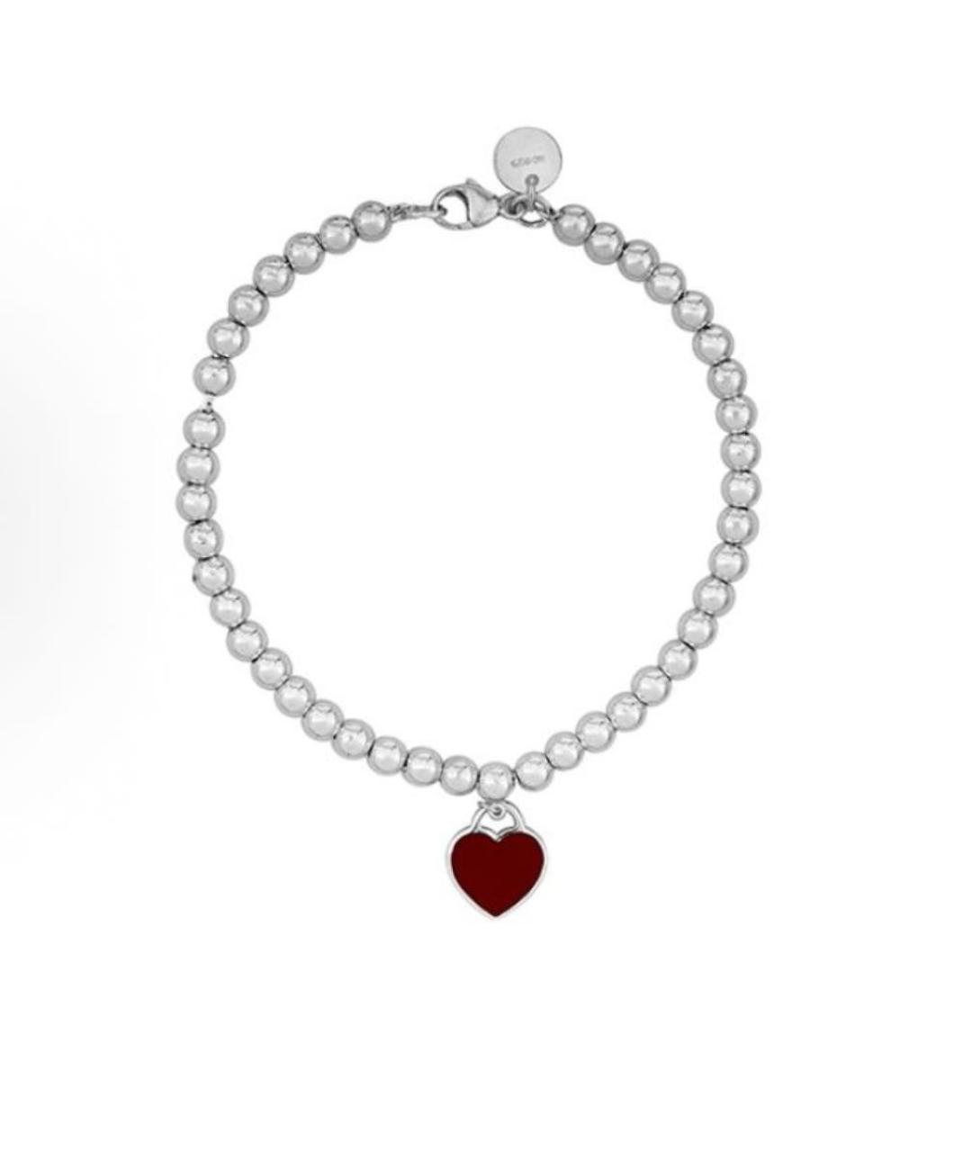 TIFFANY&CO Красный серебряный браслет, фото 2