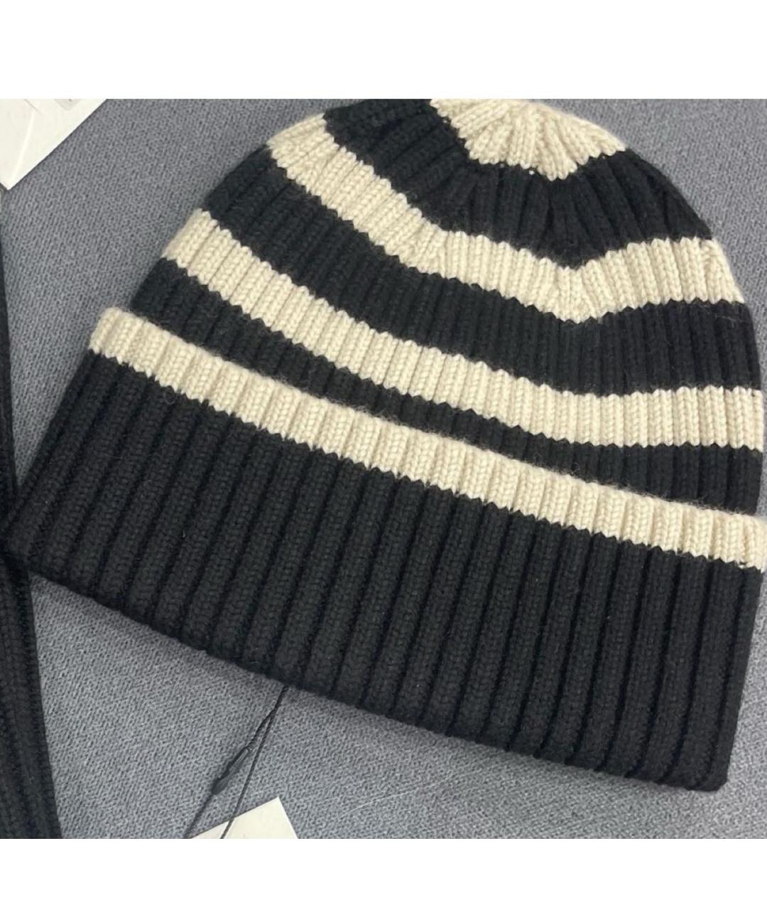 TOTEME Черная шерстяная шапка, фото 2