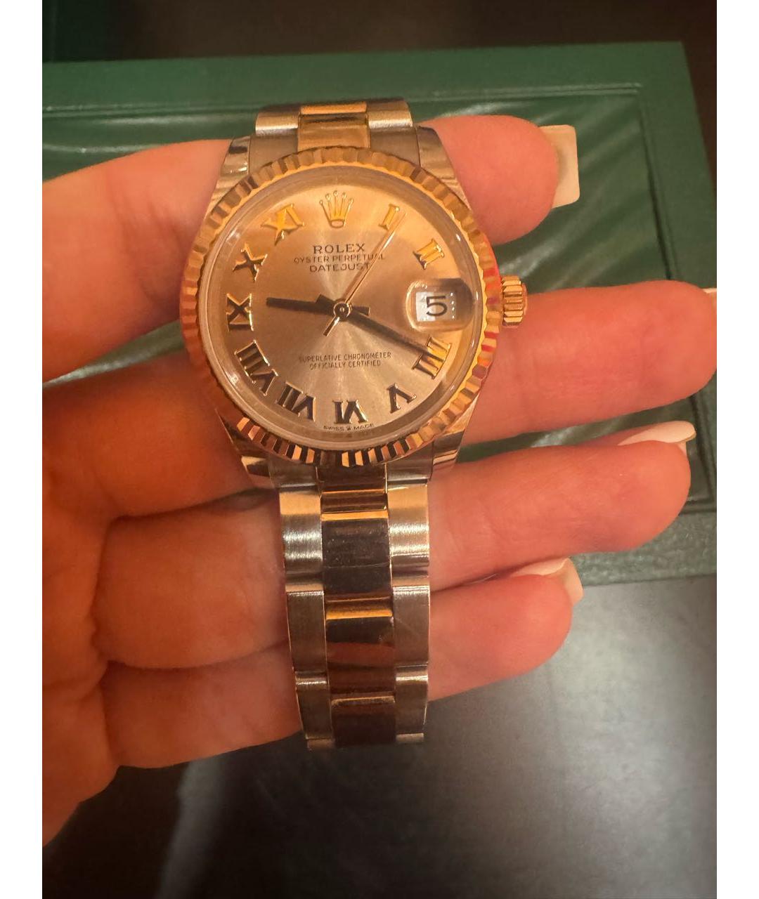 ROLEX Розовые часы из розового золота, фото 7