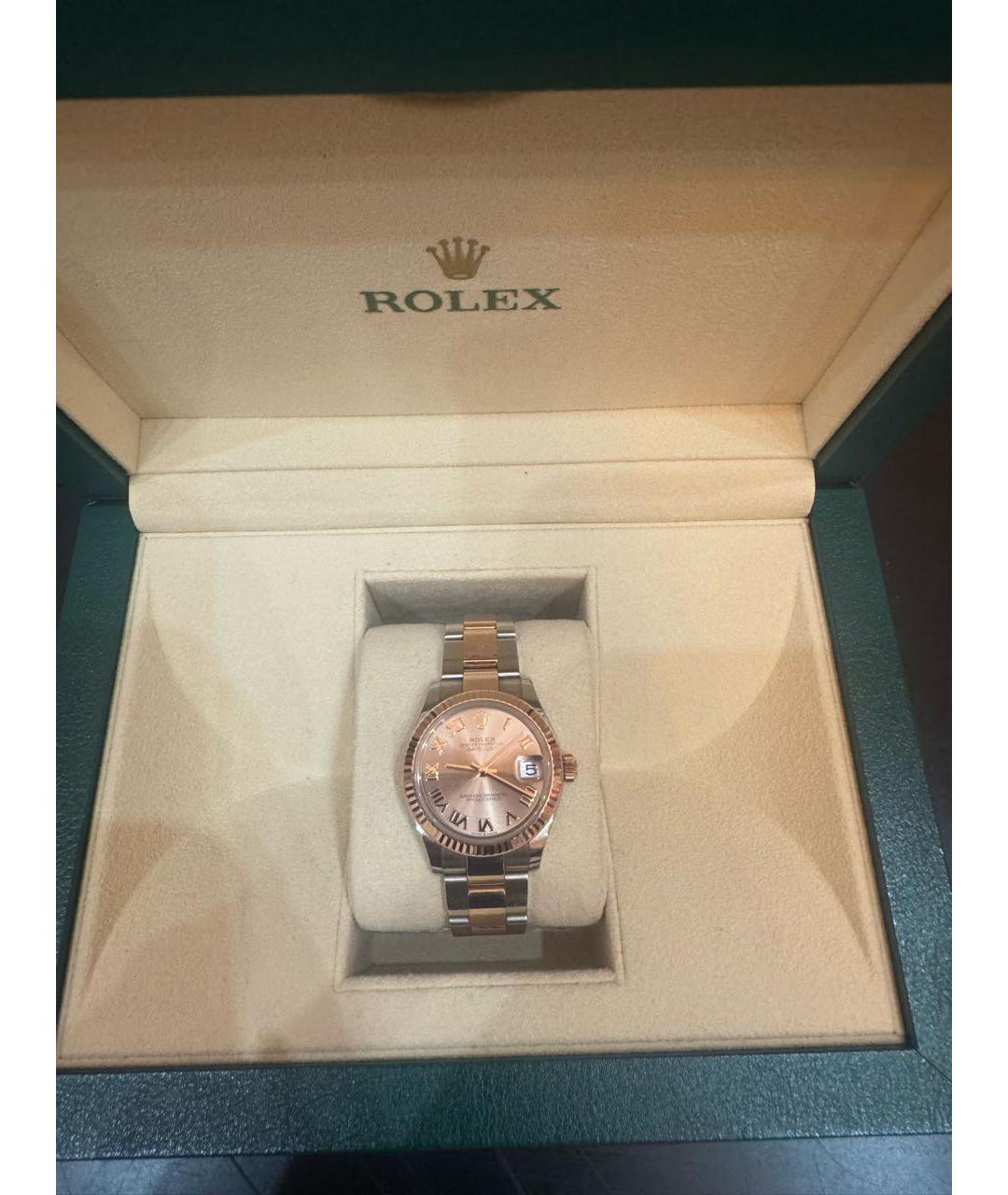 ROLEX Розовые часы из розового золота, фото 2