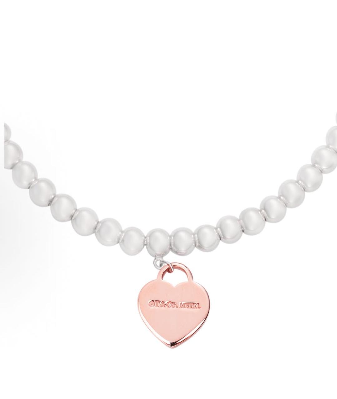 TIFFANY&CO Розовый серебряный браслет, фото 2
