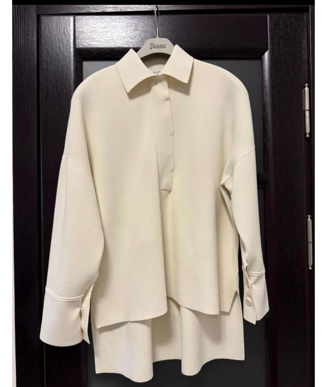 MAX MARA Бежевый вискозный джемпер / свитер, фото 5