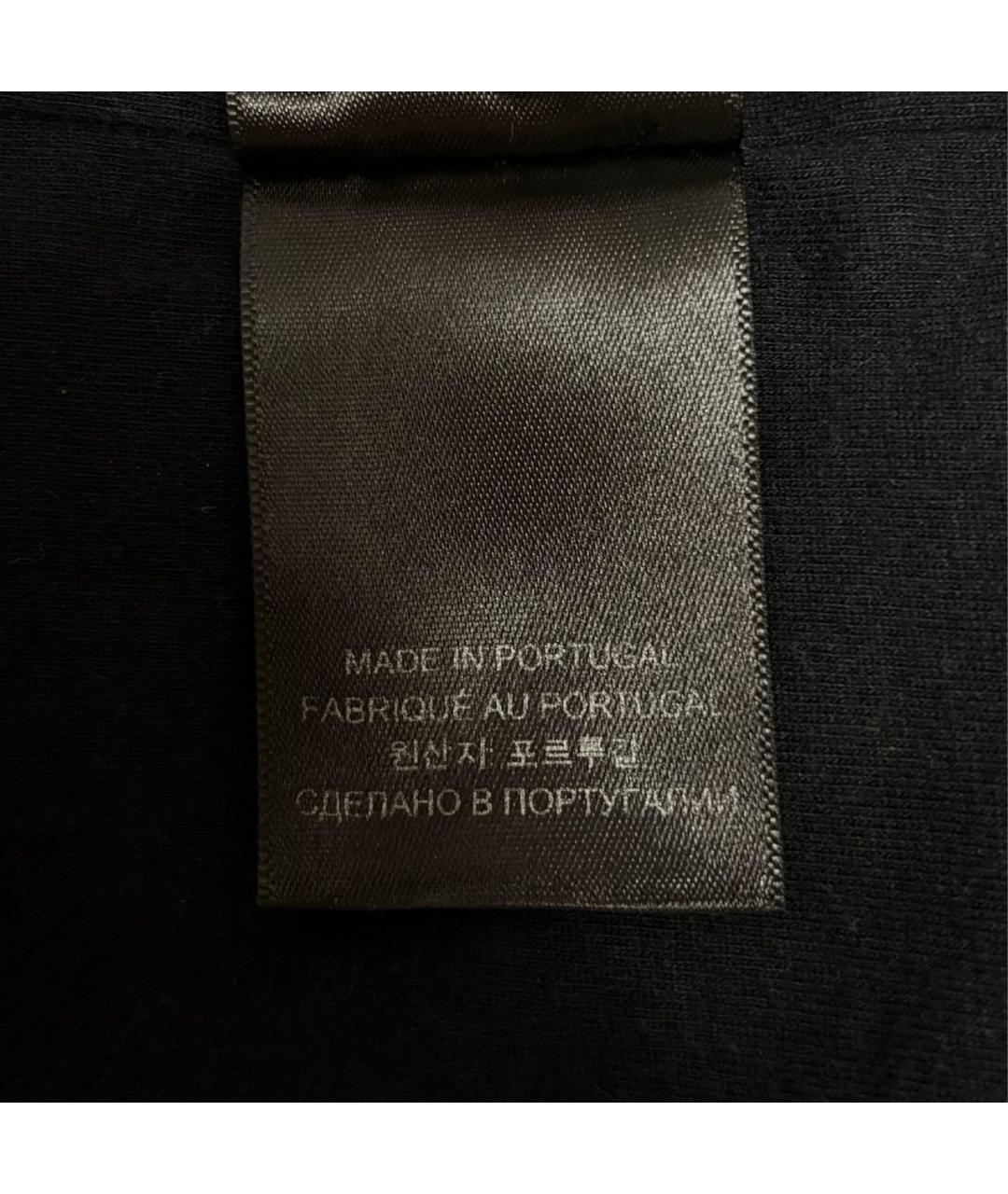 VETEMENTS Черная хлопковая футболка, фото 8