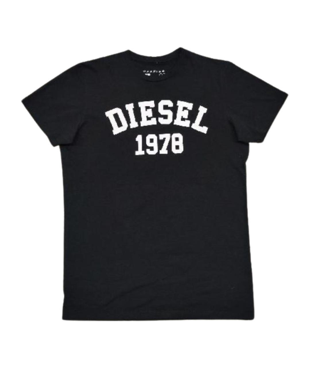 DIESEL Черная хлопковая футболка, фото 1