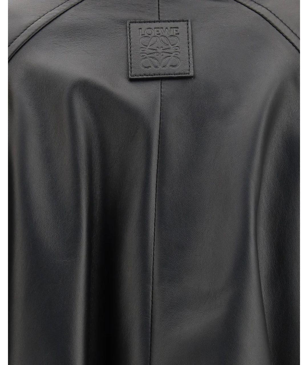 LOEWE Черная кожаная куртка, фото 6