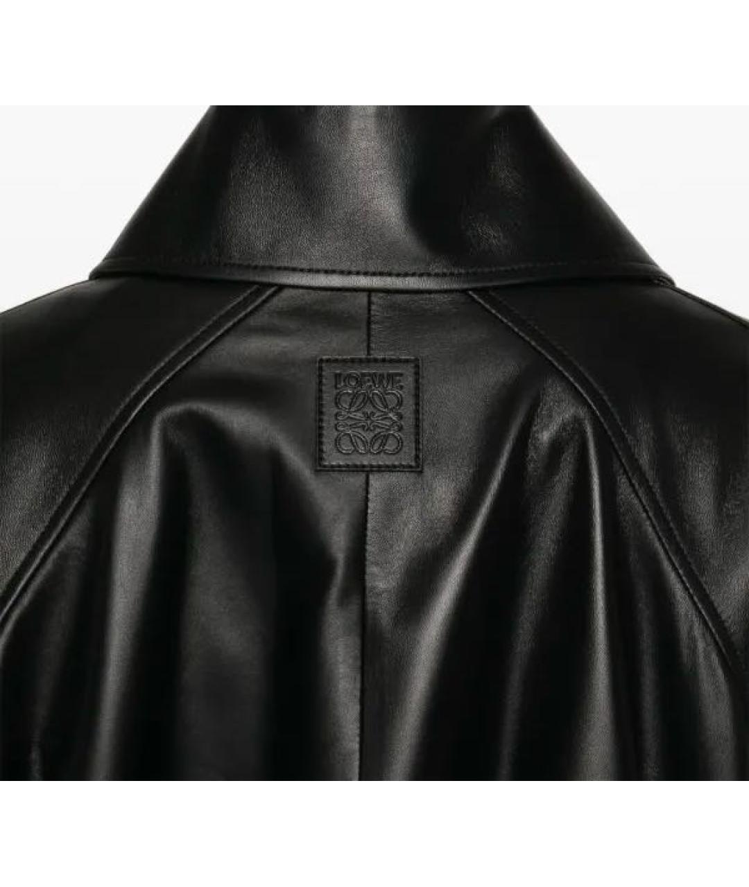 LOEWE Черная кожаная куртка, фото 3