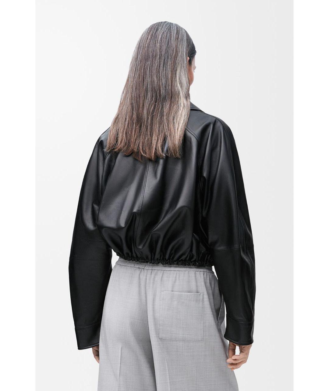 LOEWE Черная кожаная куртка, фото 8
