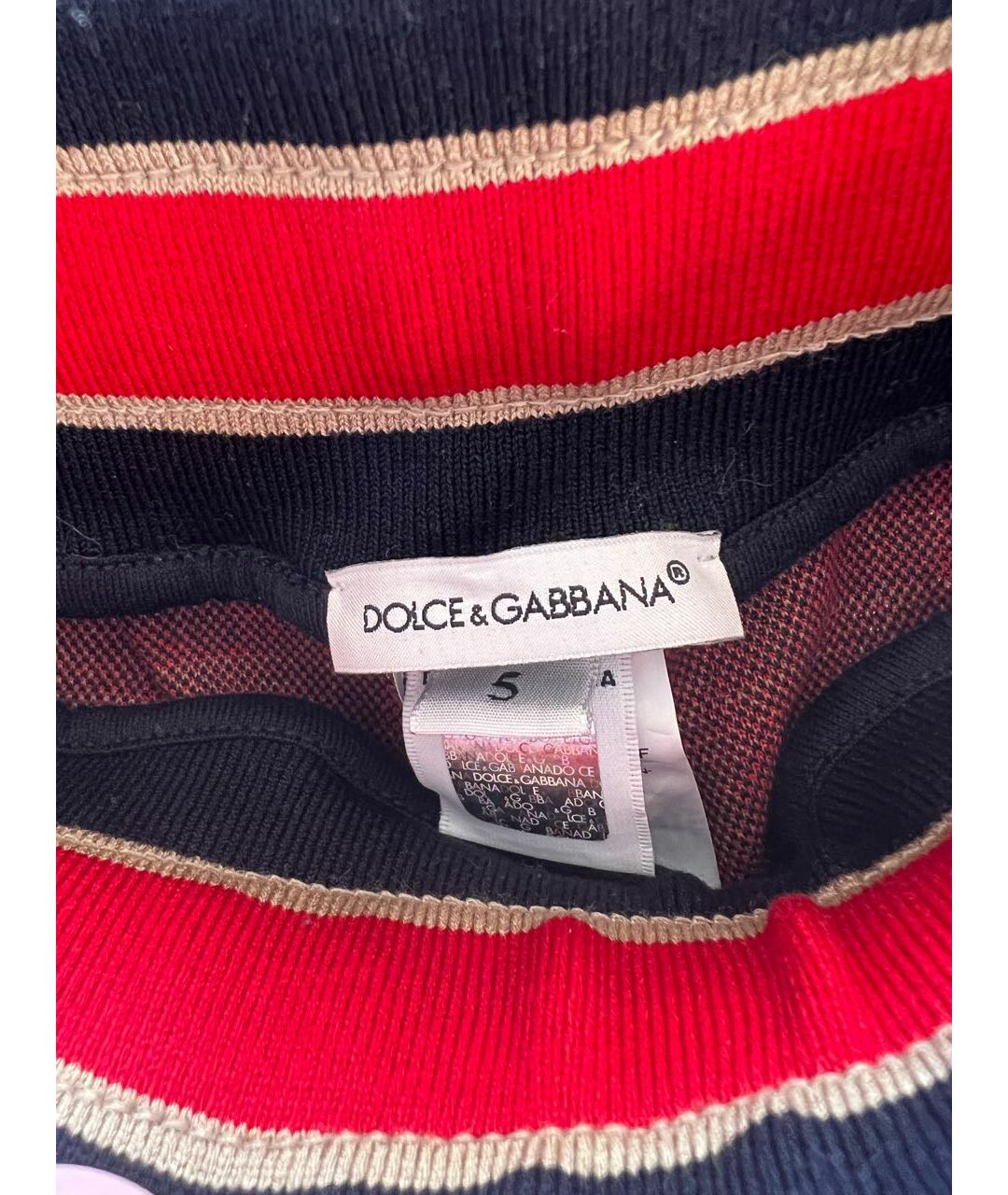 DOLCE&GABBANA Бордовый хлопковый комплект, фото 3