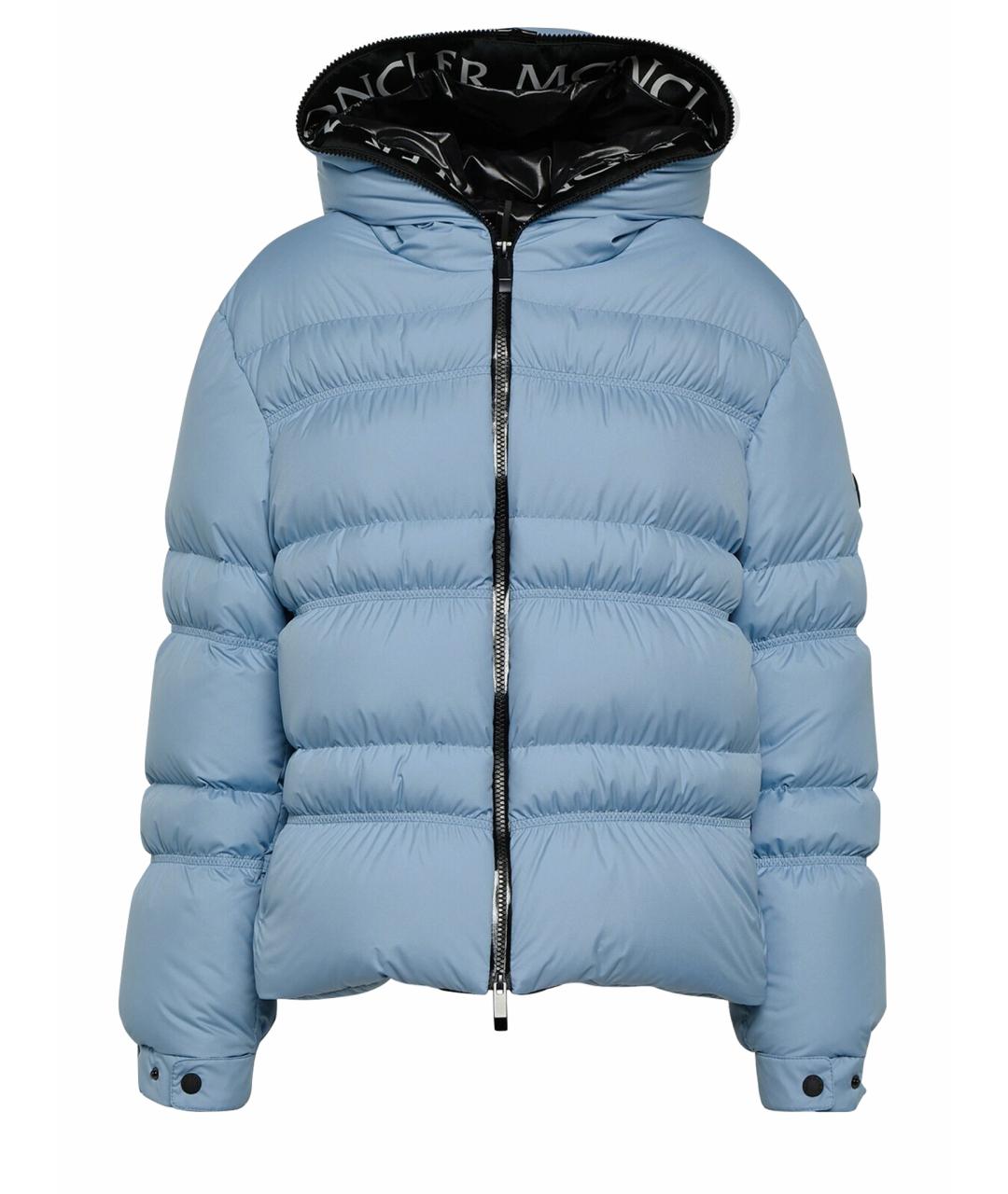 MONCLER Голубой пуховик, фото 1