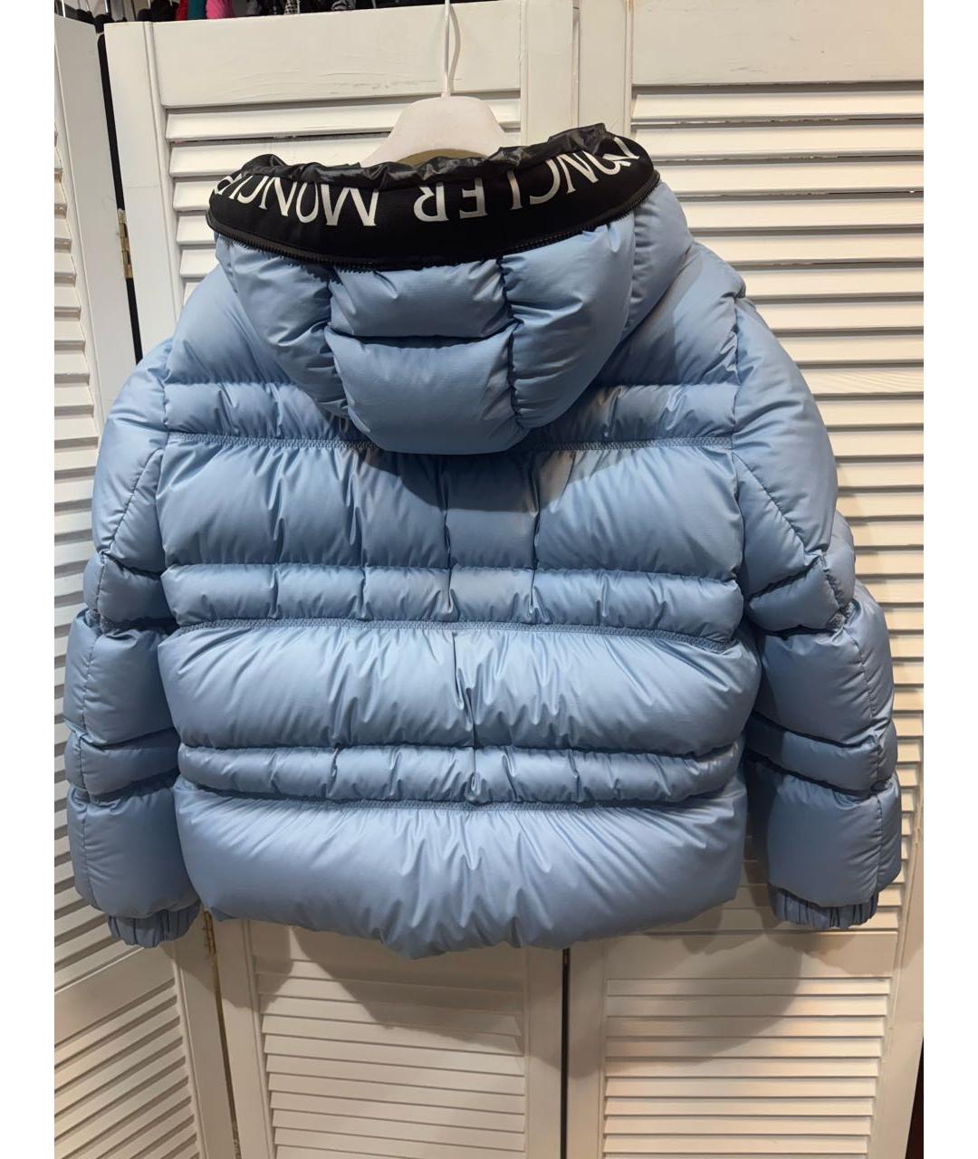 MONCLER Голубой пуховик, фото 2
