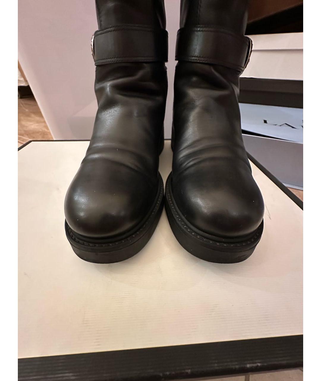 GUCCI Черные кожаные полусапоги, фото 2
