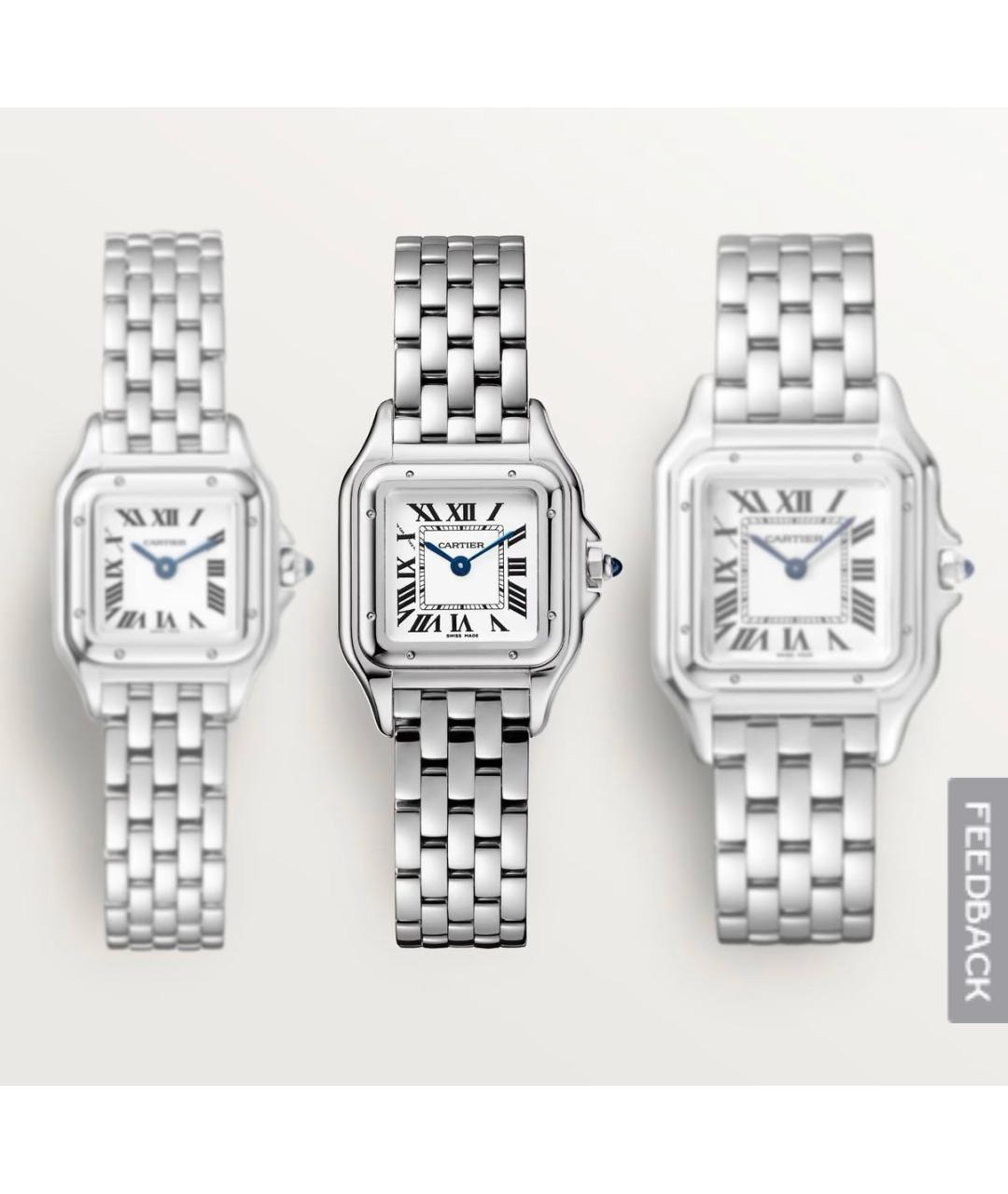 CARTIER Серебряные часы, фото 3