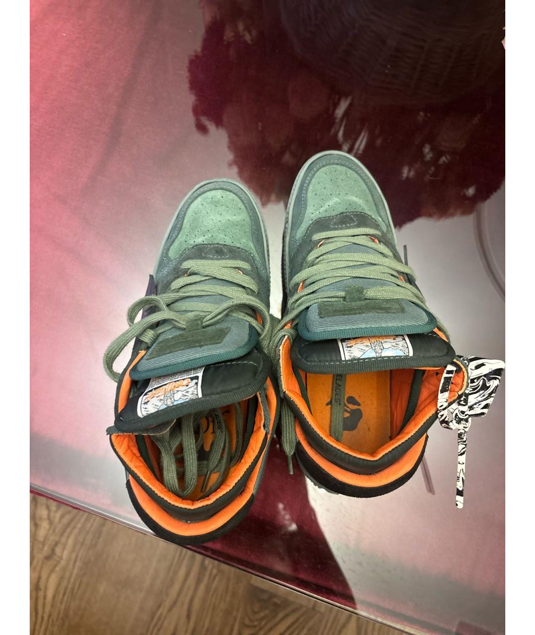 OFF-WHITE Хаки кеды, фото 3