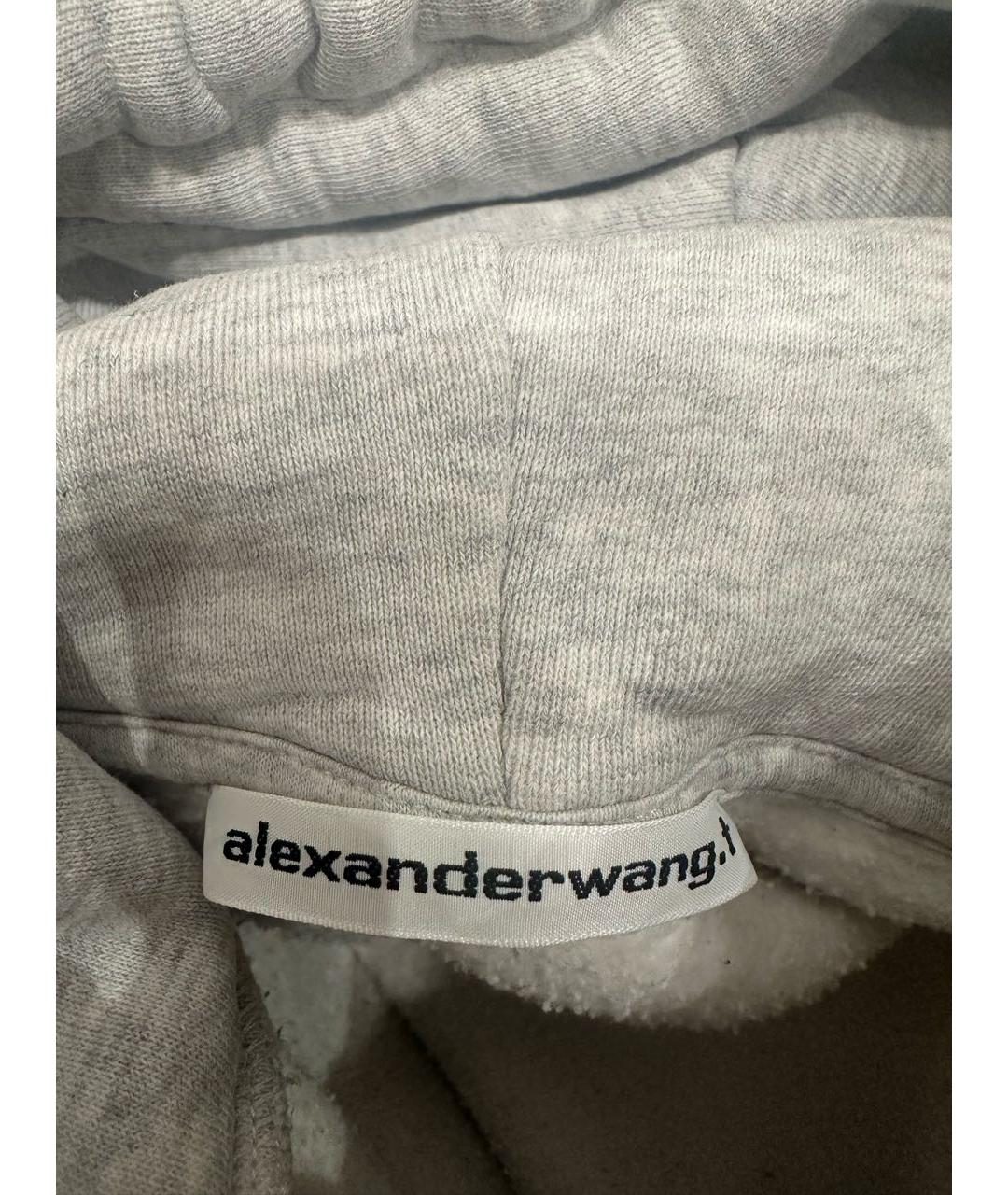 ALEXANDER WANG Серый хлопковый спортивные костюмы, фото 4