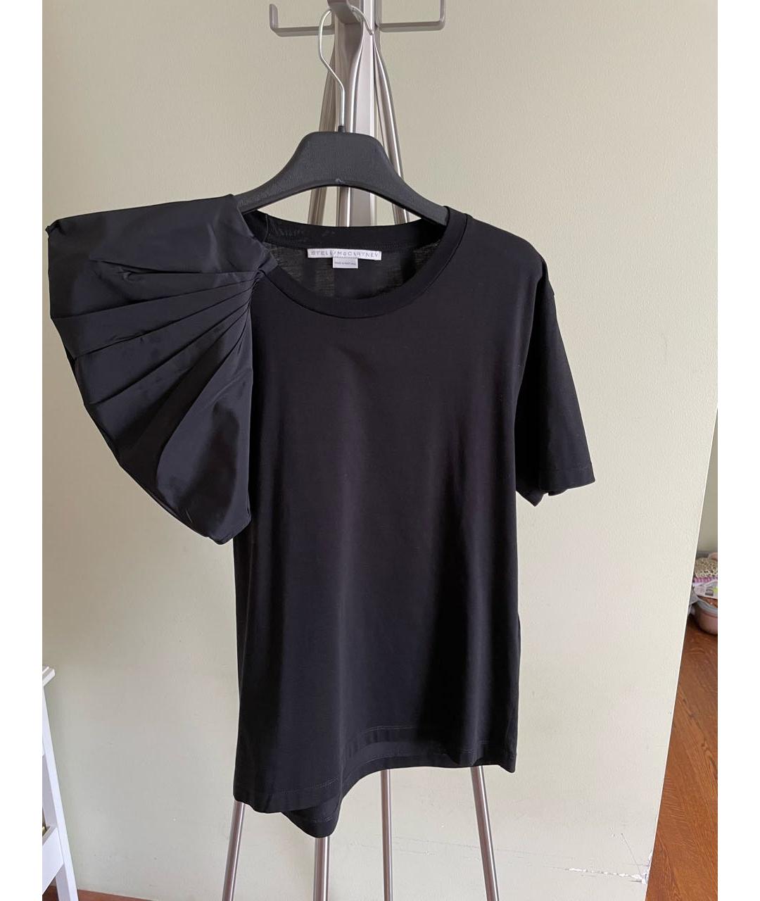 STELLA MCCARTNEY Черная хлопковая футболка, фото 9