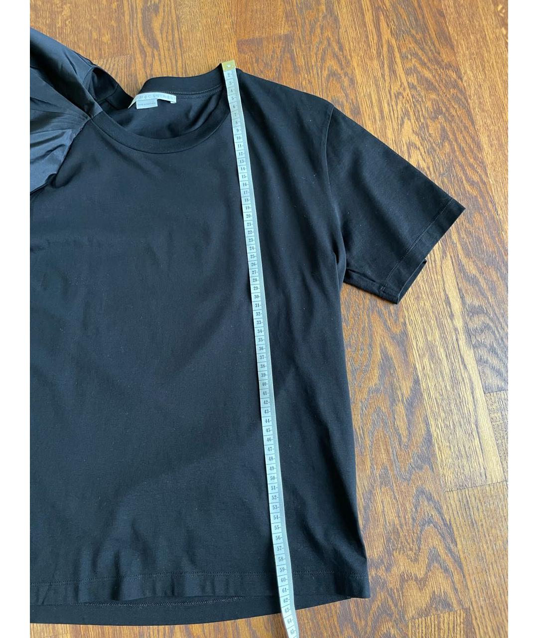 STELLA MCCARTNEY Черная хлопковая футболка, фото 5