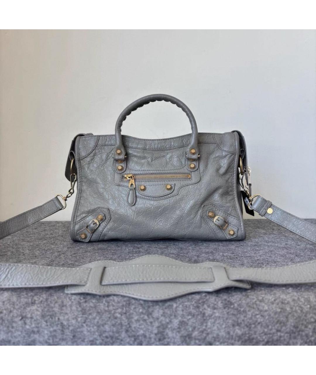 BALENCIAGA Серая сумка с короткими ручками, фото 2