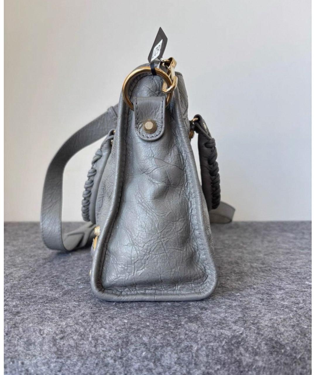 BALENCIAGA Серая сумка с короткими ручками, фото 4