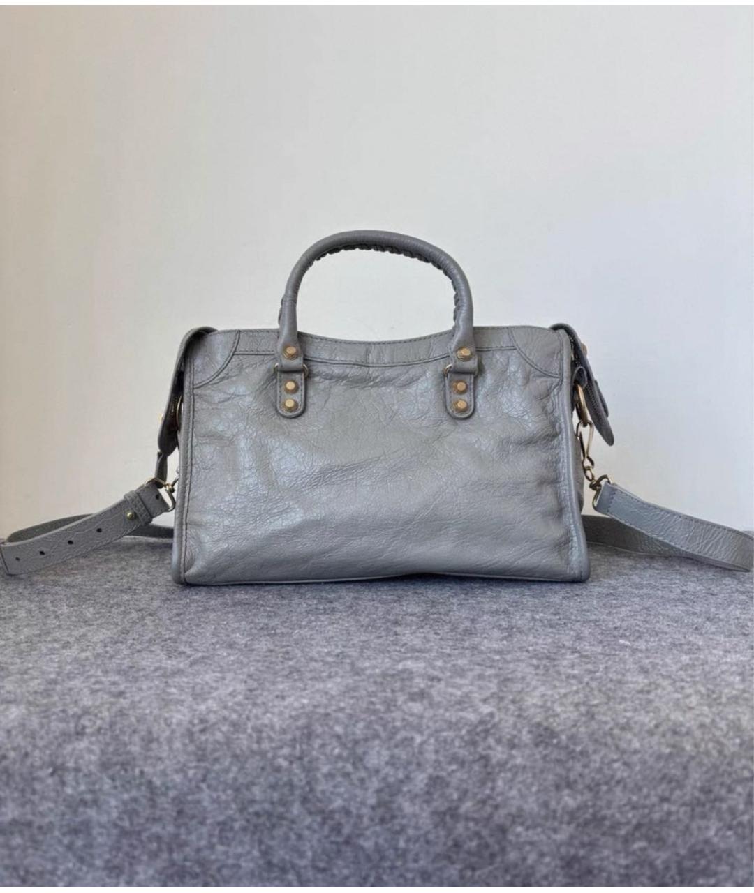 BALENCIAGA Серая сумка с короткими ручками, фото 3