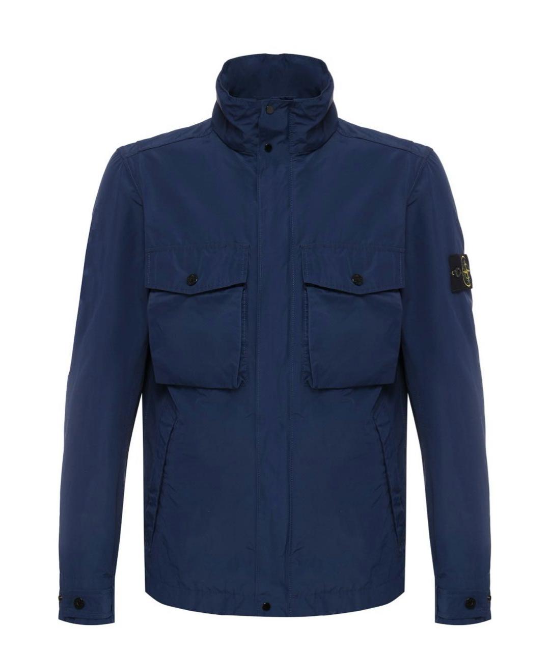 STONE ISLAND Синяя полиамидовая куртка, фото 1