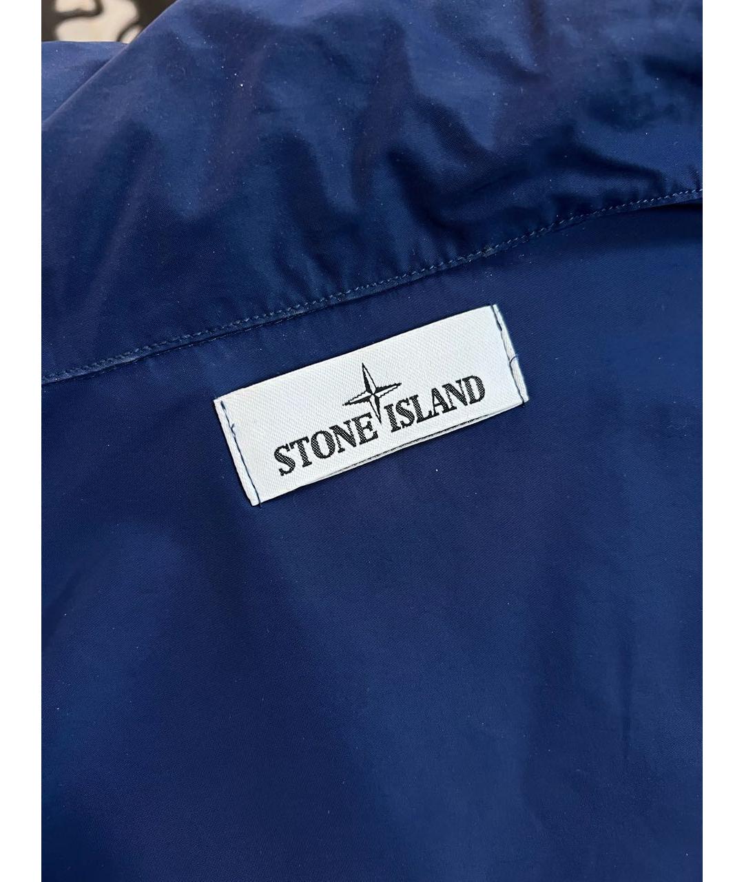 STONE ISLAND Синяя полиамидовая куртка, фото 5
