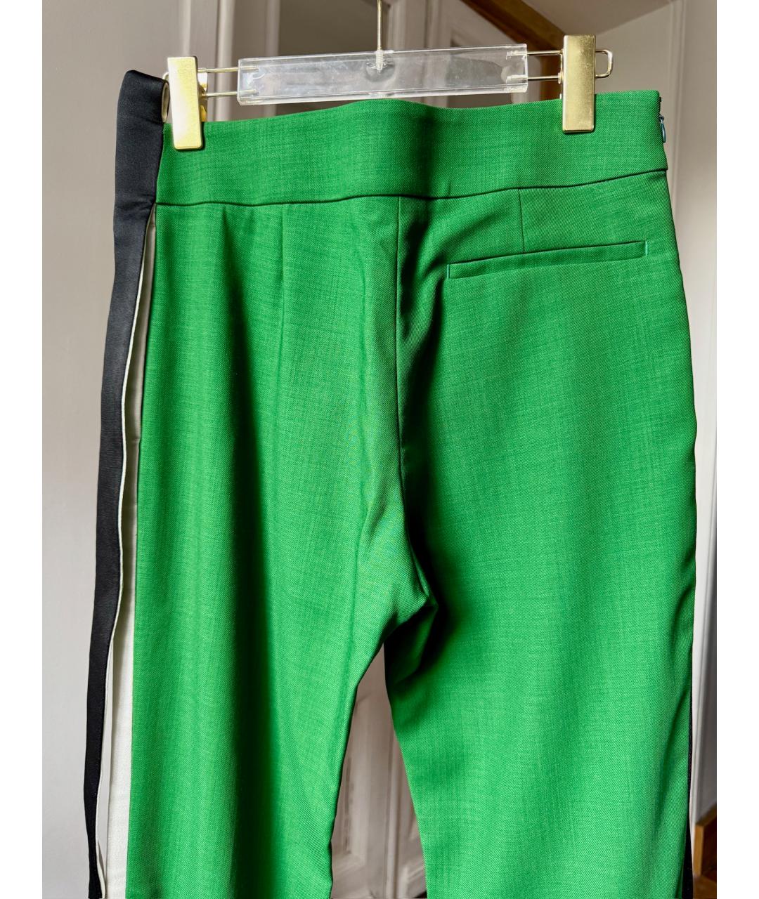 HAIDER ACKERMANN Зеленые прямые брюки, фото 5