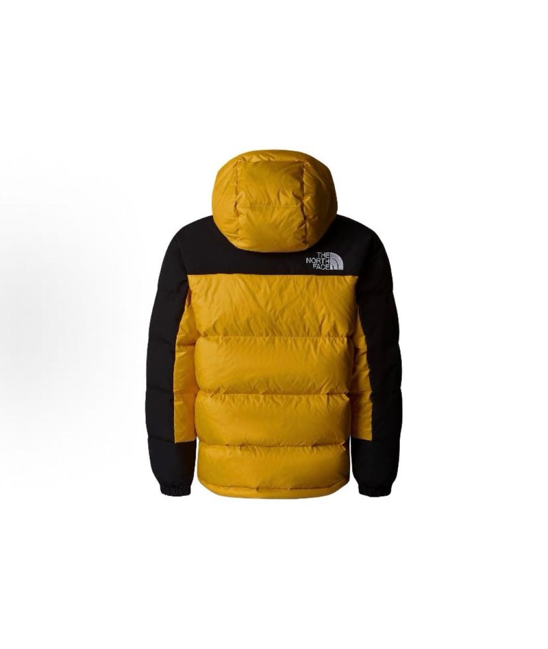 THE NORTH FACE Желтый полиамидовый пуховик, фото 2