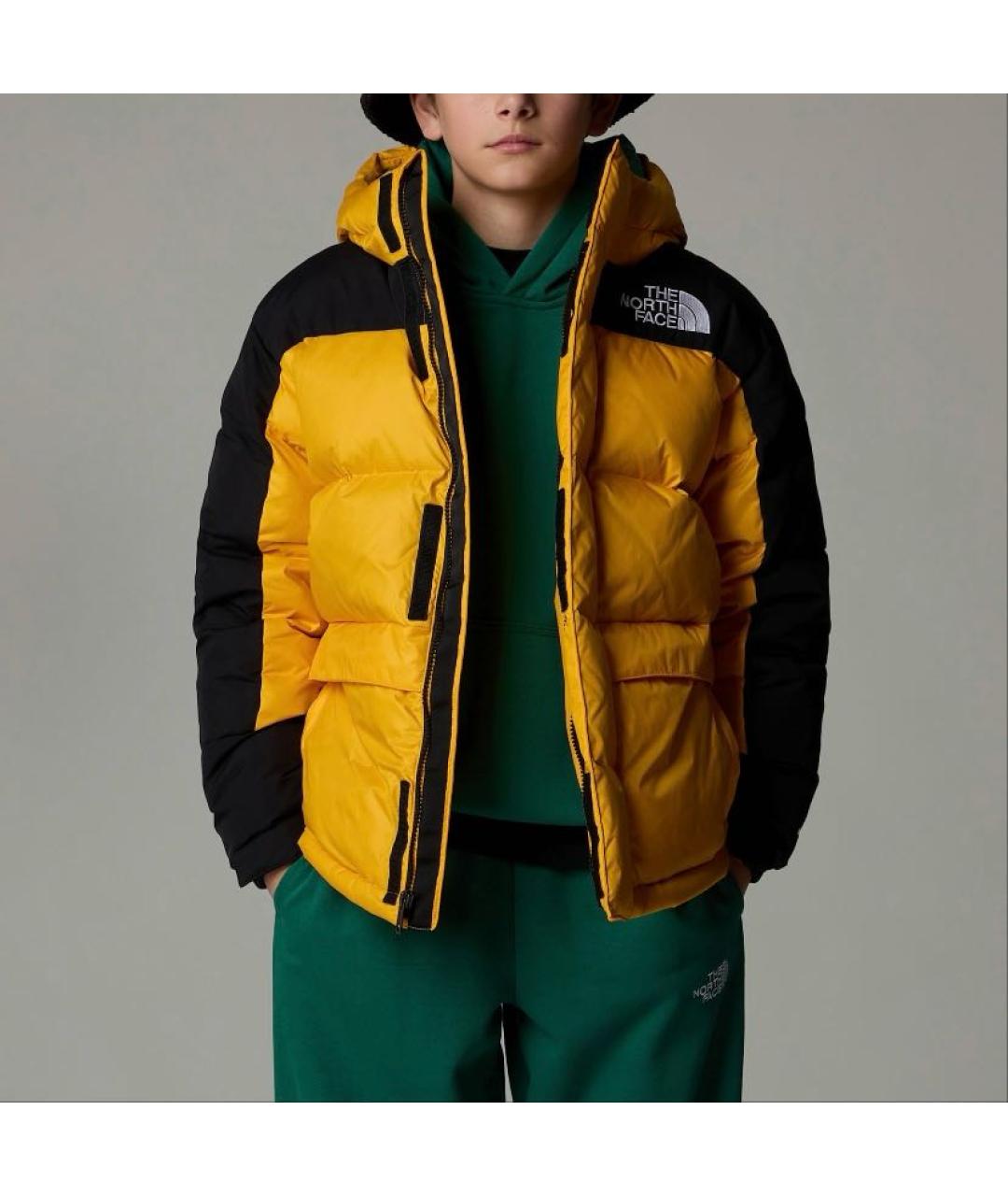 THE NORTH FACE Желтый полиамидовый пуховик, фото 3