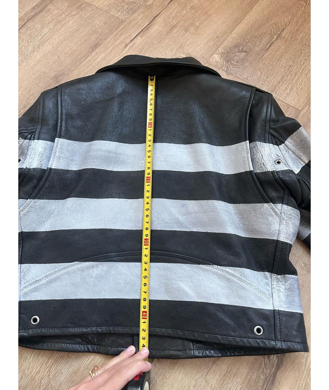 SAINT LAURENT Кожаная куртка, фото 4