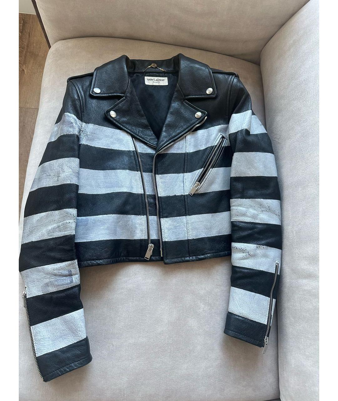 SAINT LAURENT Кожаная куртка, фото 7