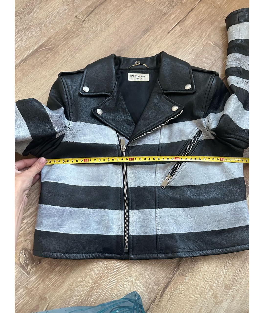 SAINT LAURENT Кожаная куртка, фото 3