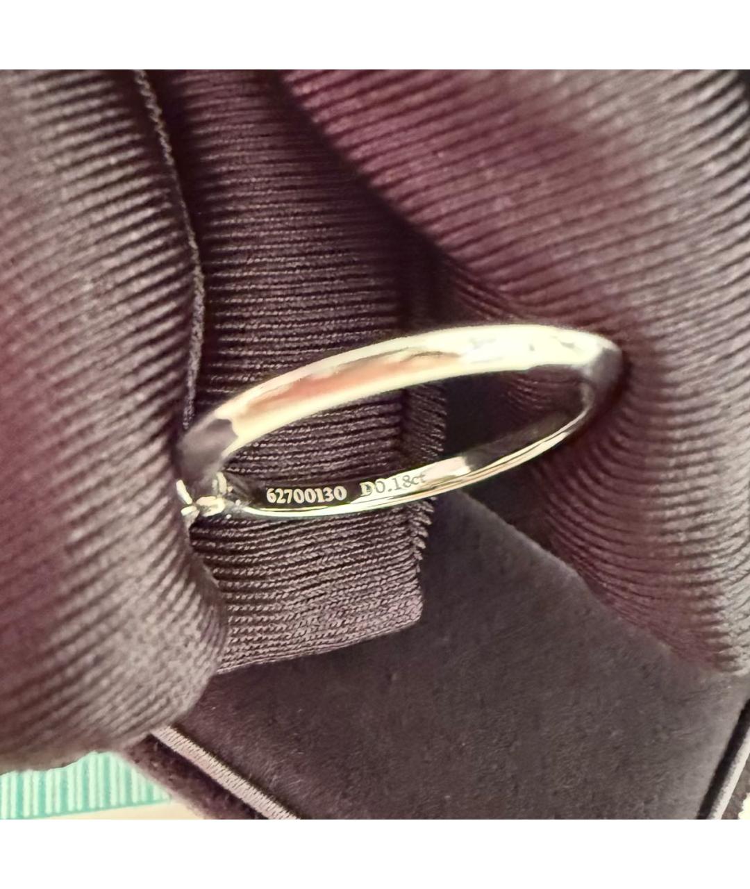 TIFFANY&CO Серебряное платиновое кольцо, фото 5