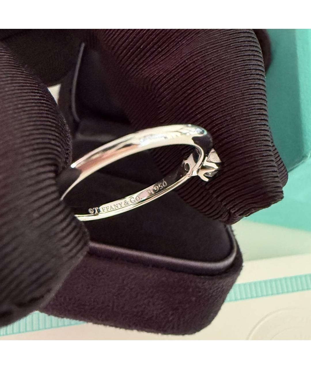 TIFFANY&CO Серебряное платиновое кольцо, фото 6