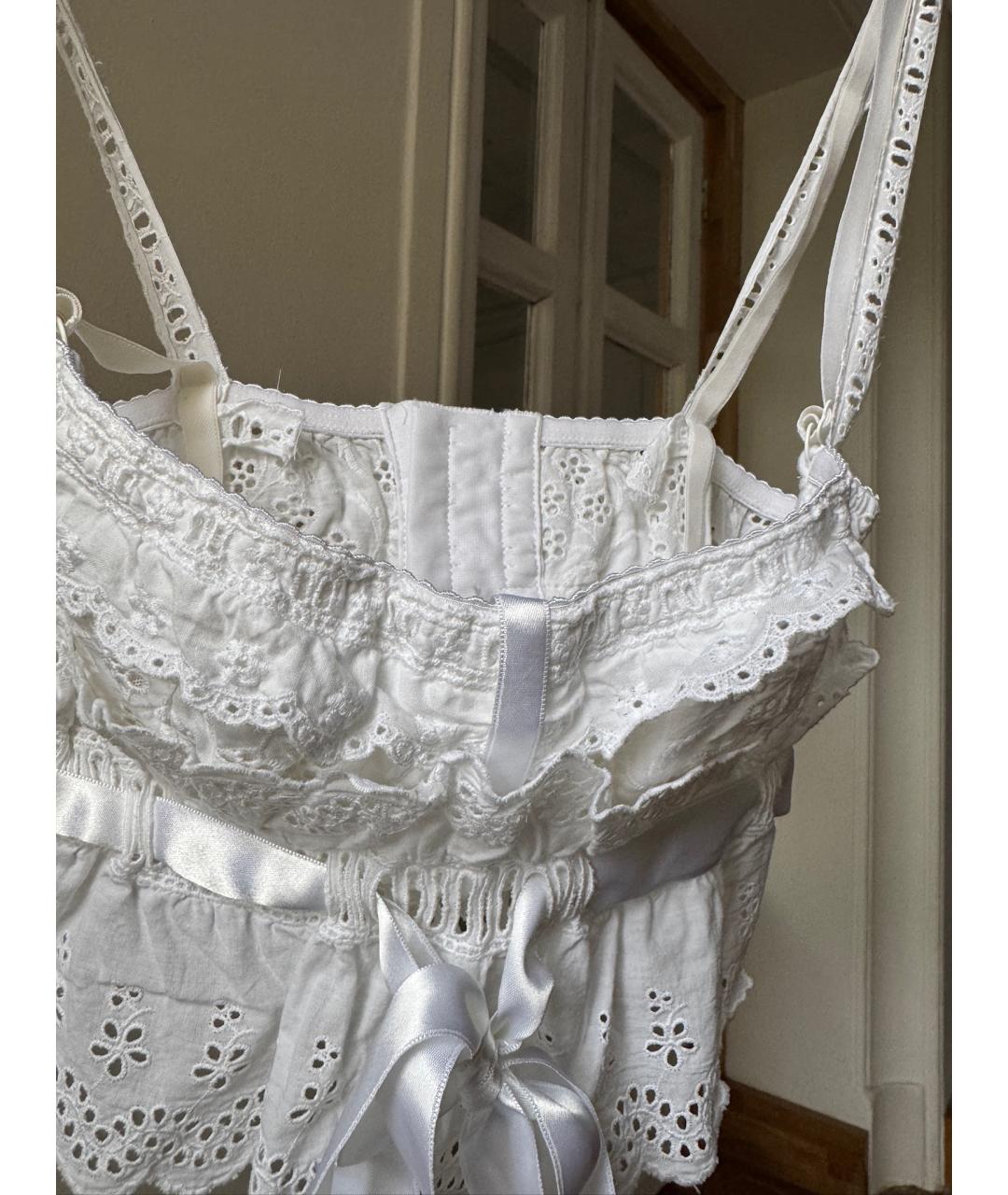 DOLCE&GABBANA Белая хлопковая майка, фото 3