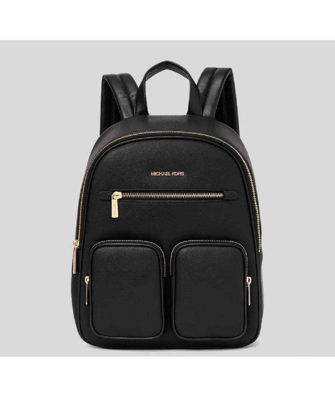 MICHAEL KORS Черный кожаный рюкзак, фото 4