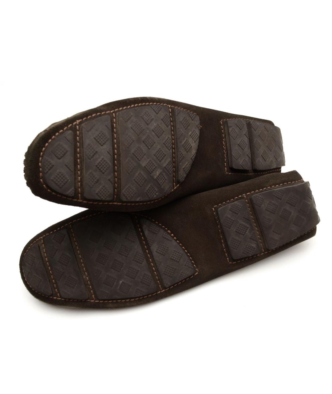 BOTTEGA VENETA Хаки замшевые мокасины, фото 4