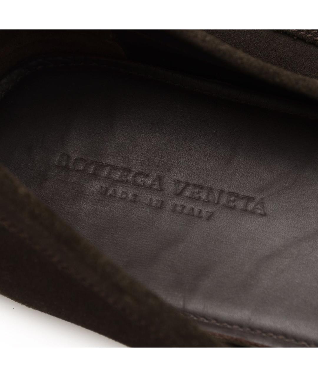 BOTTEGA VENETA Хаки замшевые мокасины, фото 5