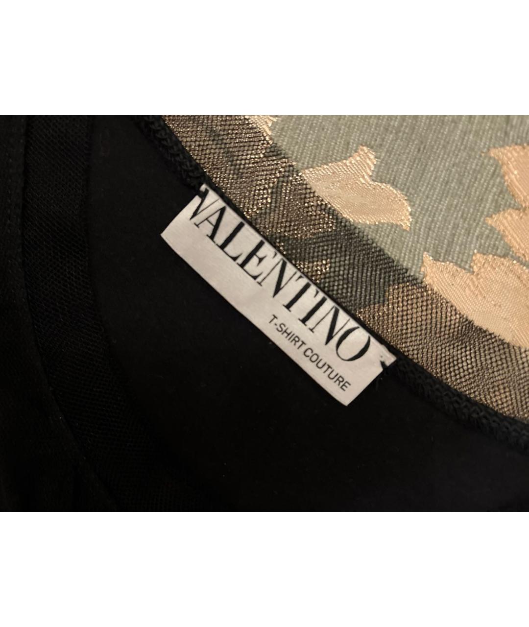 VALENTINO Черная хлопковая блузы, фото 3