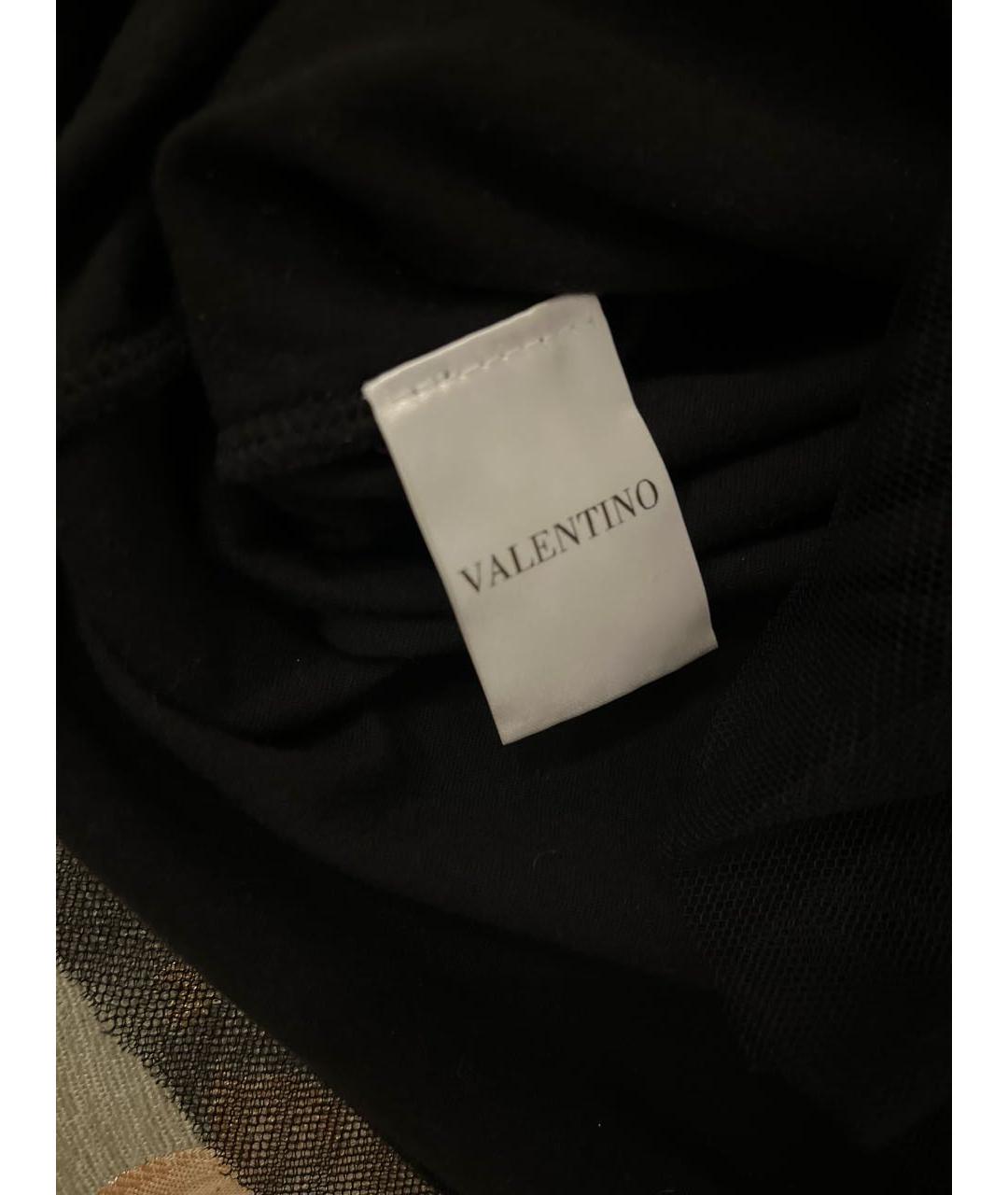 VALENTINO Черная хлопковая блузы, фото 4