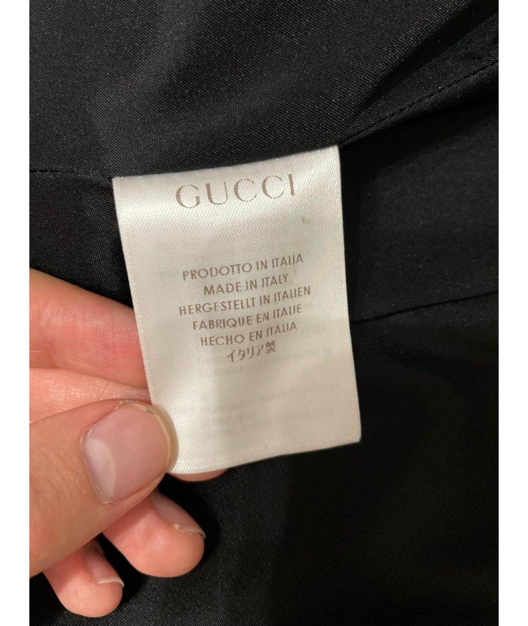 GUCCI Черное шерстяное пальто, фото 6