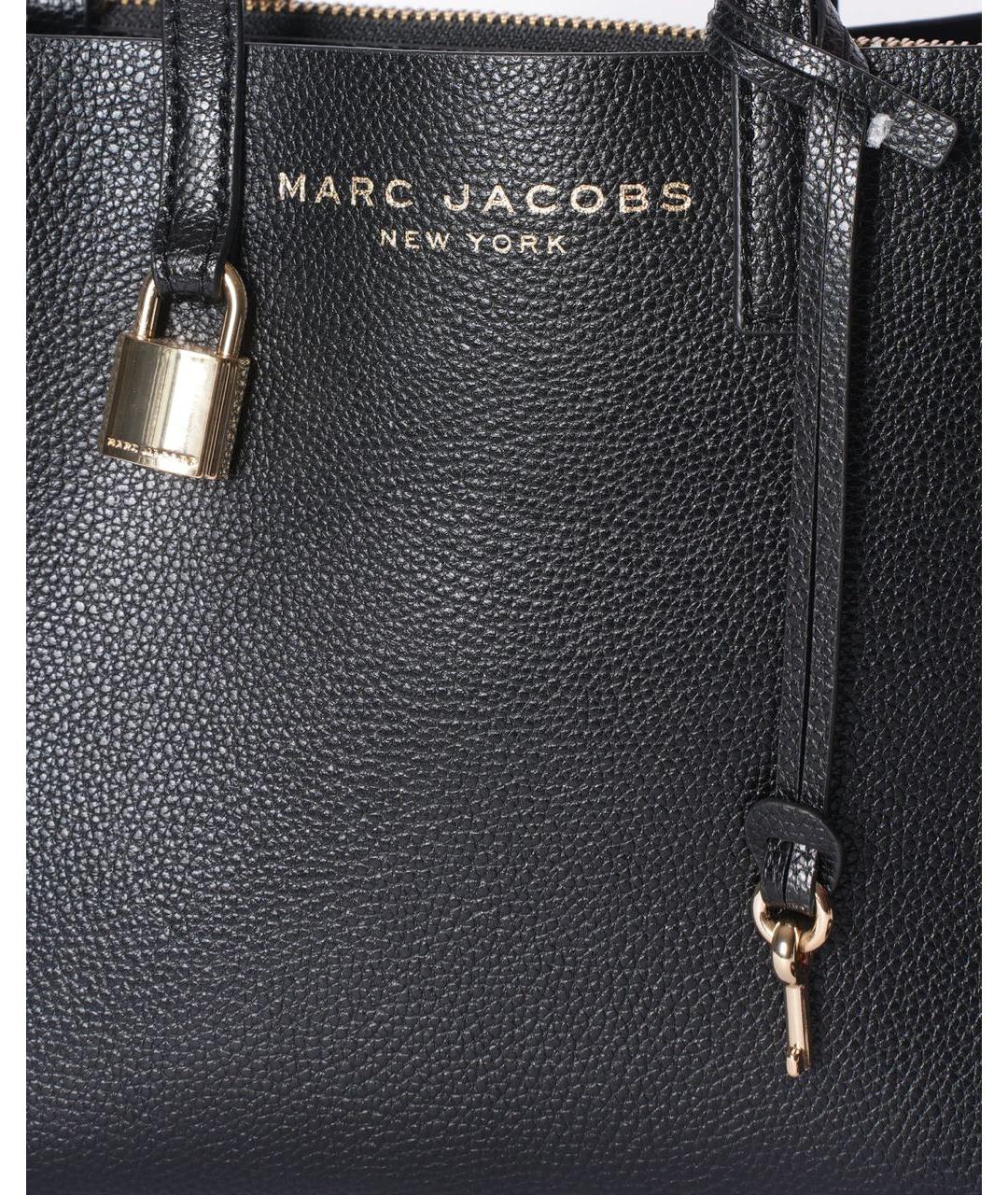 MARC JACOBS Черная кожаная сумка через плечо, фото 5